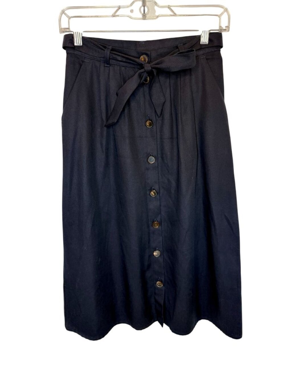 Sezane Skirt Jupe Celina Marine Blue - Size 34FR - Size 2
